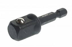 Адаптер для головок 1/4&quot; HEX-1/2&quot; квадрат, для шуруповерта, длина 50мм