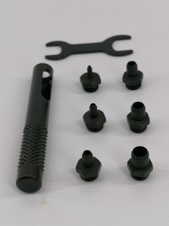 Пробойник ударный для кожи, с набором насадок 1-6мм, LPI-6, KRAFTOOL