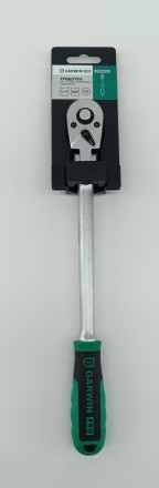 Трещотка 3/8&quot; 72зуб удлин., с шарниром, 300мм