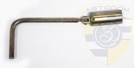 Ключ свечной 21мм, шарнир, 450 мм, с резин, белый