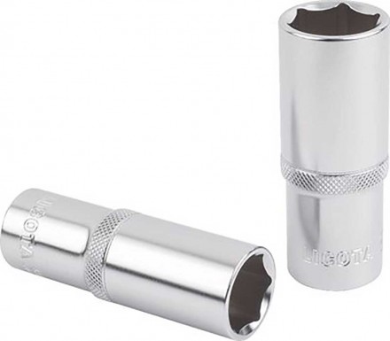Торцевая головка 21мм 1/2&quot; 6-гр глубокая хром LICOTA