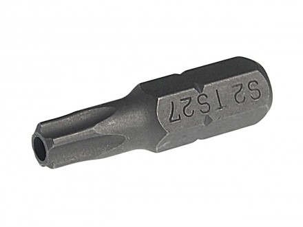 Бита 1/4&quot; TORX TS27H*25мм 5-гранная с отверстием JTC