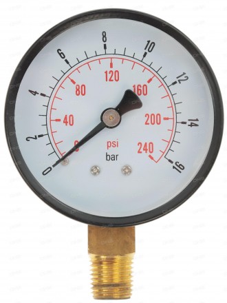 Манометр TG-11, 0-16 атм., торцевой штуцер М11х1,0