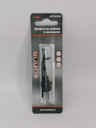 Сверло по дереву 5,0мм + зенкер AV Steel