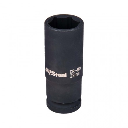 Головка ударная 1/2&quot; 6-гр. 22мм удлиненная, AV Steel