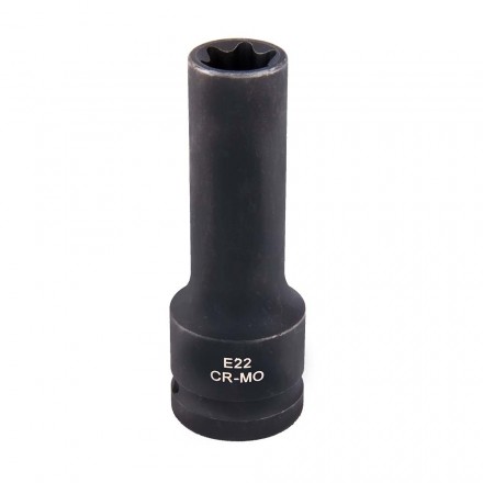 Головка ударная 3/4&quot; E22 удлиненная, AV Steel