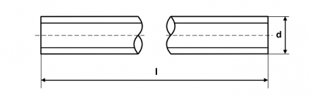 Шпилька резьбовая М42х800, шаг резьбы 5,0 (в комп. 4 гайки)