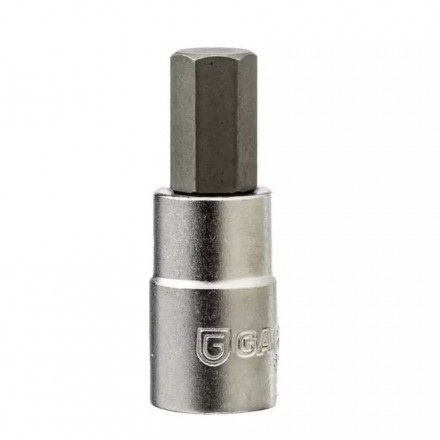 Головка 1/4&quot; с шестигранной вставкой HEX  7мм L=37мм, GARWIN