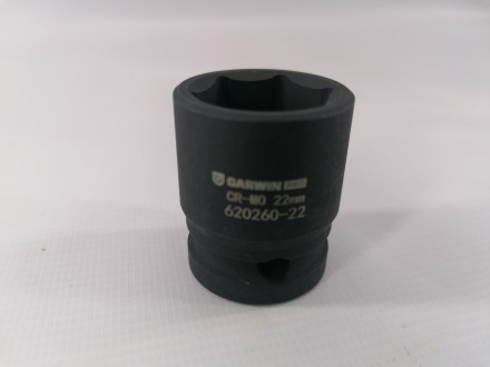 Торцева головка 22мм-1/2&quot;,6-гр,ударная GARWIN