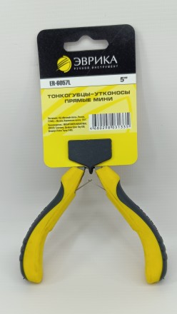 Тонкогубцы-утконосы прямые мини 5&quot; ЭВРИКА