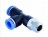 Цанговый фитинг Т-тройник M1/2&quot; 10мм, с уплотн., пластм. корпус