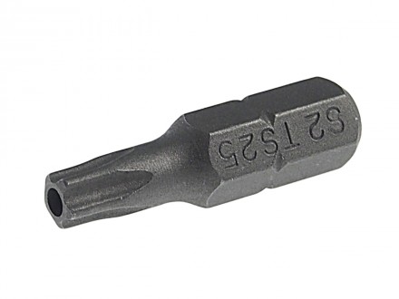 Бита 1/4&quot; TORX TS25H*25мм 5-гранная с отверстием JTC