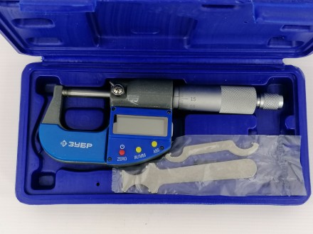 Микрометр МКЦ 25,0-25мм,0,001мм,гладкий цифровой, Профессионал, ЗУБР
