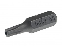 Бита 1/4&quot; TORX TS20H*25мм 5-гранная с отверстием JTC