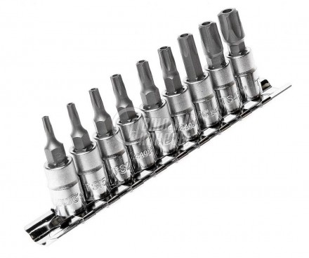 Набор насадок TORX 5-гран 1/4&quot; TS10H-TS50H 9шт