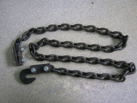 Крюк 1.5т+цепь ф10 -2м,финская,+2соед-ля,черная