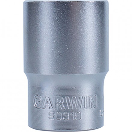 Торцевая головка 24мм 1/2&quot;, 6-гр, хром, GARWIN