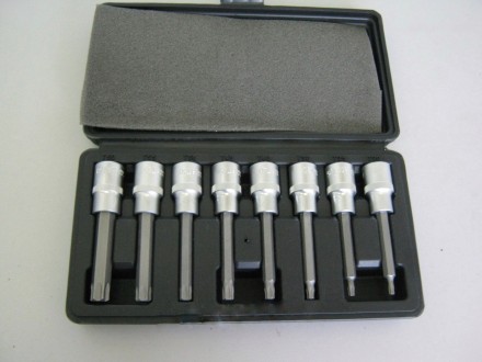Набор головок со вставками TORX (Т20-Т60),1/2&quot;, L=100мм,BM