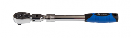 Трещотка 1/2&quot;, 72 зуба, 350-490мм, телескопическая, шарнирная