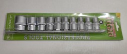 Набор головок FL-1210 1/2&quot; 10-24мм 10шт 12-гран., TITAN PREMIUM