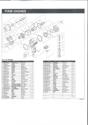 Гайковерт пневматический 1/2&quot; 1288Hm композитный, LICOTA