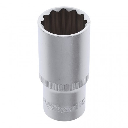 Головка торцевая 1/2&quot; 12-гр 27мм удлиненная, AV Steel