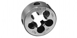 Плашка дюймовая UNC 1/2&quot; шаг 13 ниток, угол 60град, сталь 9 XC, ВИЗ
