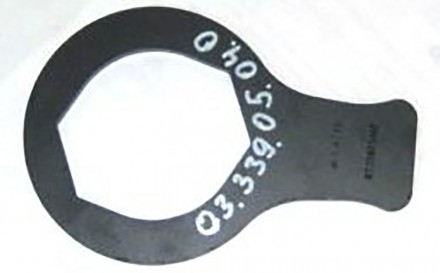 Ключ 110мм крышки ступицы BPW, накидной (пластина),L=240мм