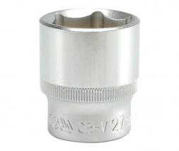 Головка торц 27мм-1/2&quot; 6-гран  CrV,BM
