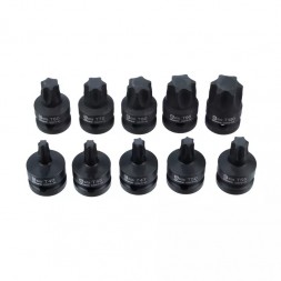 Набор ударных головок 1/2&quot; 10 пр. TORX 40-100 мм, L= 38.1мм,GARWIN