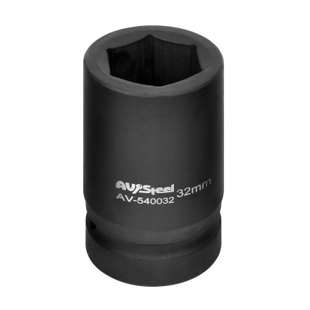 Головка для гайковерта 1&quot;-32мм 6-гр., AV Steel
