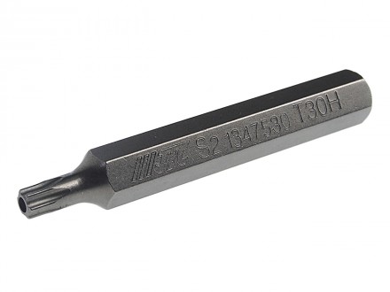 Бита 10мм TORX удлиненная T30H*75мм JTC