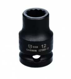 Торцевая головка 12мм -1/2&quot;, 12-гранная, ударная, GARWIN