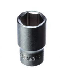 Торцевая головка 1/4&quot;-10мм, 6-гранная, GARWIN