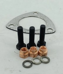 Прокладка приемной трубы 2110 в комплекте с болтами и гайками треугольник