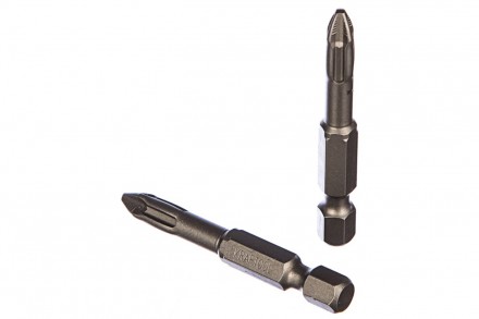 Биты 50мм хв.E-1/4&quot; (+) PH2 кованые Cr-M (2шт), KRAFTOOL
