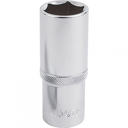Торцевая головка 3/8&quot;-8мм, 6-гранная, глубокая, хром, LICOTA