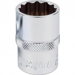 Торцевая головка 3/8&quot;-09мм,12-гр,хром LICOTA