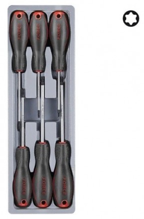 Набор отвёрток под 6-ти лучевой шлиц TORX (T10-T30), 6шт, ложемент