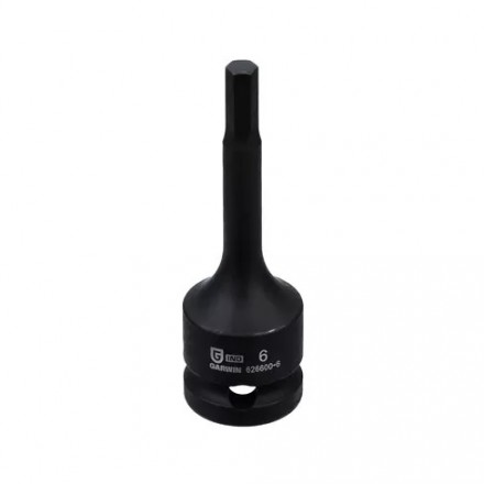 Головка торцевая ударная HEX 1/2&quot; 6 мм L=78 мм, GARWIN