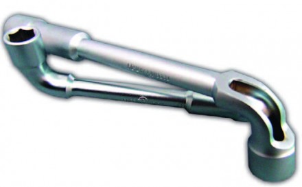 Ключ торцевой Г-образный 10*13 мм белый