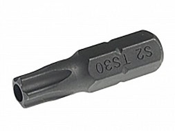 Бита 1/4&quot; TORX TS30H*25мм 5-гранная с отверстием JTC