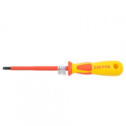 Отвертка изолир VDE 1000V (-) SL3*100мм, LICOTA