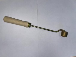 Валик (ролик) прикаточный металлический с длинной ручкой 35мм