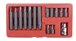 Набор бит TORX &quot;ЭКСПЕРТ&quot; 15 предметов, пластиковый бокс, ЗУБР