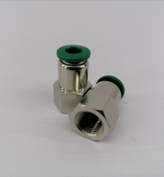 Цанговый разъем F1/8&quot;  6мм, с уплотнителем, металлический корпус
