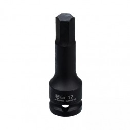 Головка торцевая ударная HEX 1/2&quot; 12 мм L=78 мм, GARWIN