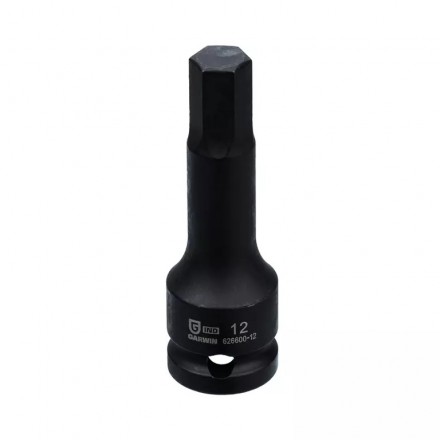Головка торцевая ударная HEX 1/2&quot; 12 мм L=78 мм, GARWIN