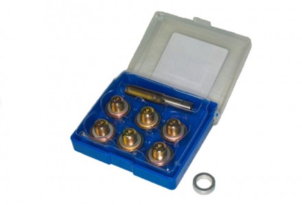 Набор для восстановления резьбы маслосливных отверстий M17*1,5, VERTUL