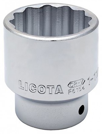 Торцева головка 26мм-3/4&quot;,12-гран,хром,LICOTA